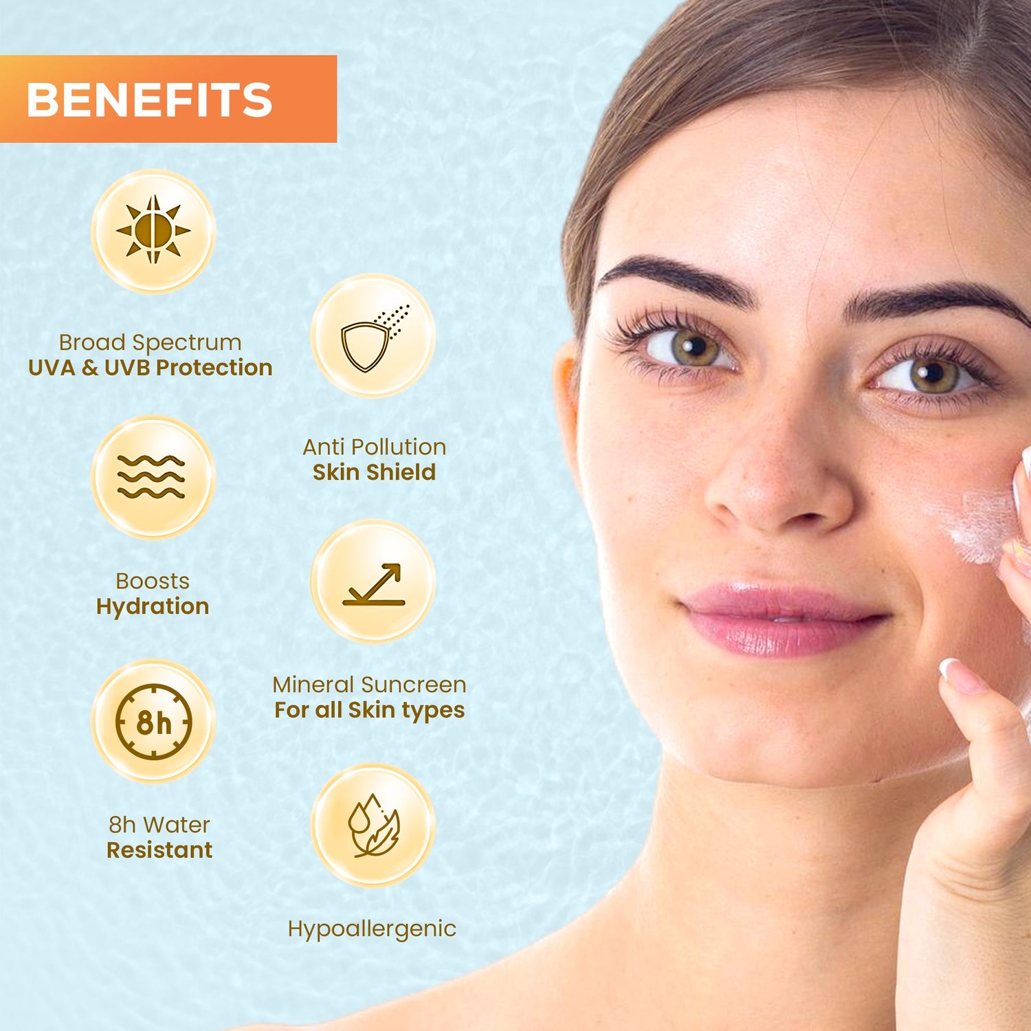 Benefits of True Skin Sun Block Gel SPF 50 PA+++ sunscreen