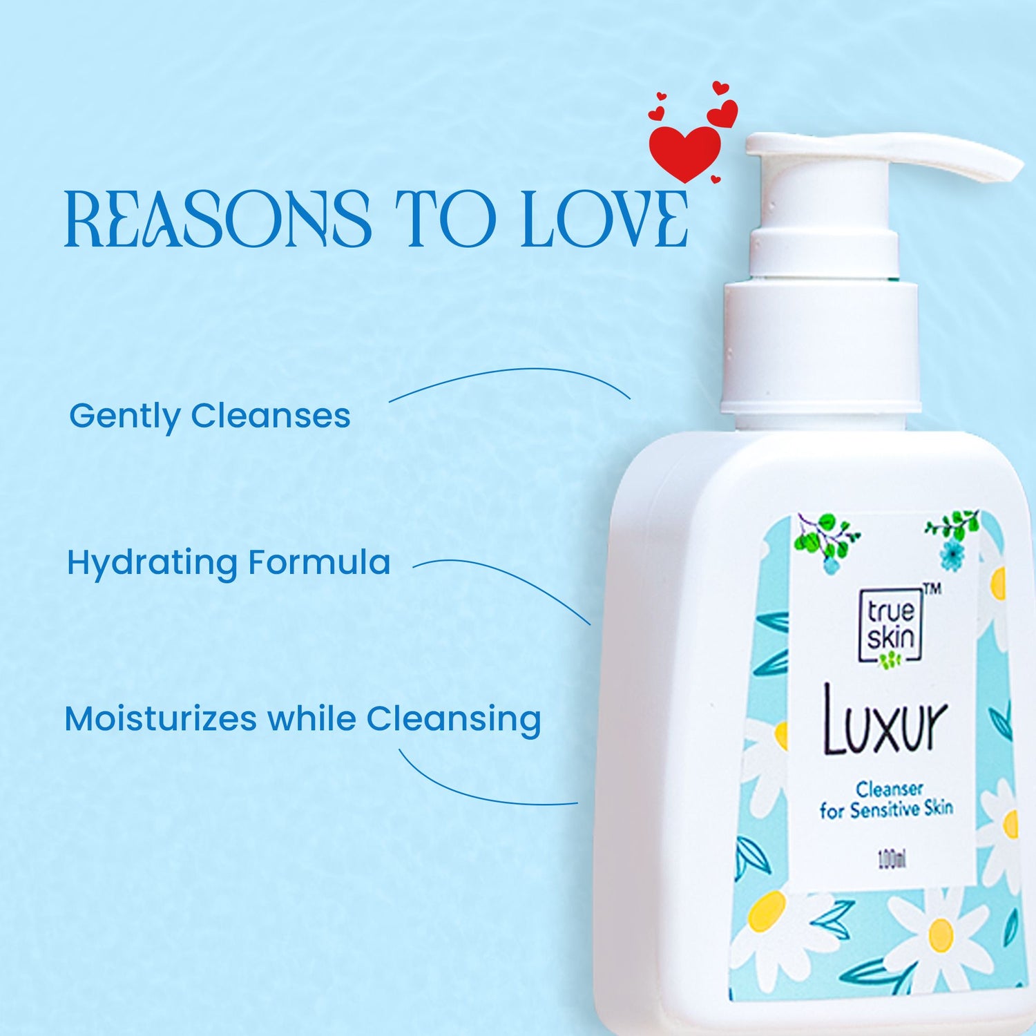True Skin Luxur Cleanser for a fresh and pampered skin sensation