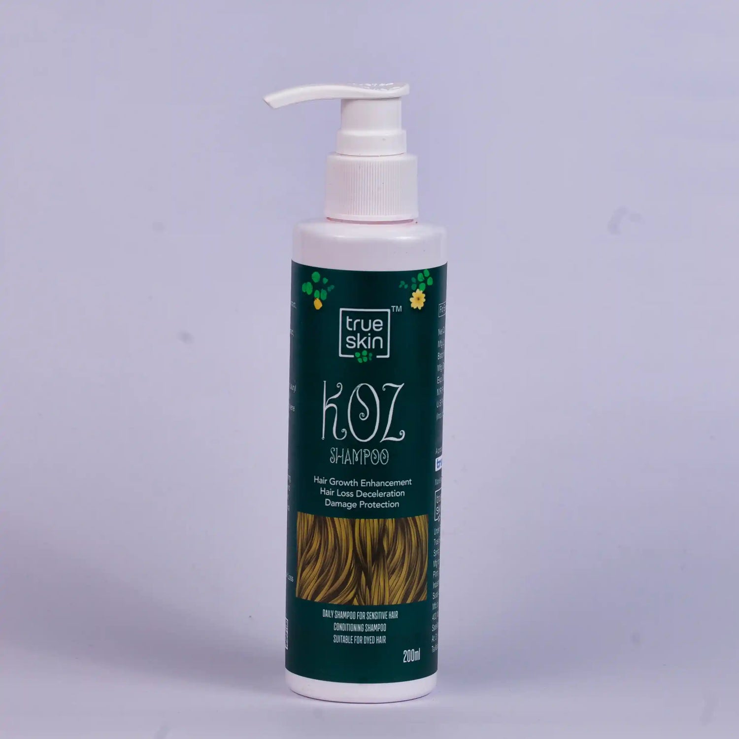 Koz shampoo for hair care by True Skin