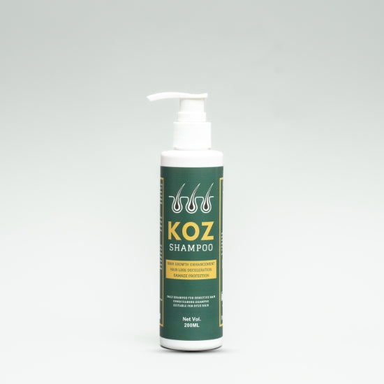 Koz Shampoo by True Derma to reduce hair fall and nourish scalp health naturally