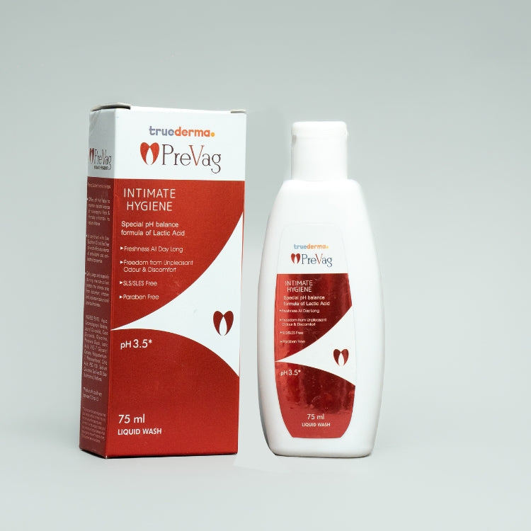 PreVag Intimate Hygiene Wash by True Derma for daily feminine hygiene and pH balance