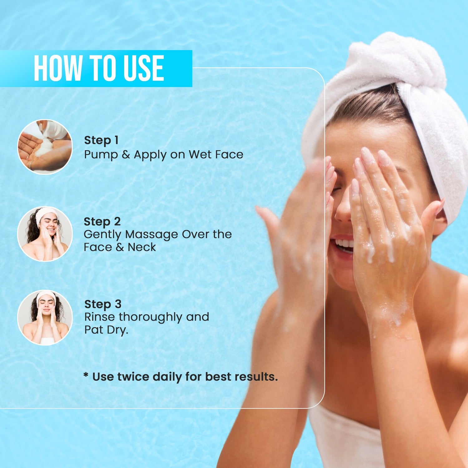 Tips to use True Skin Glow Face Wash