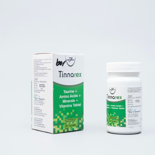 True Derma Tinnarex with Taurine, B Vitamins, and amino acids for inner balance