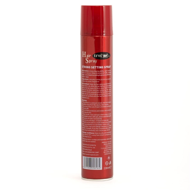 True Me Hair Spray – Strong Setting Spray | New 5-in-1 Formula for Soft & Shiny Hair