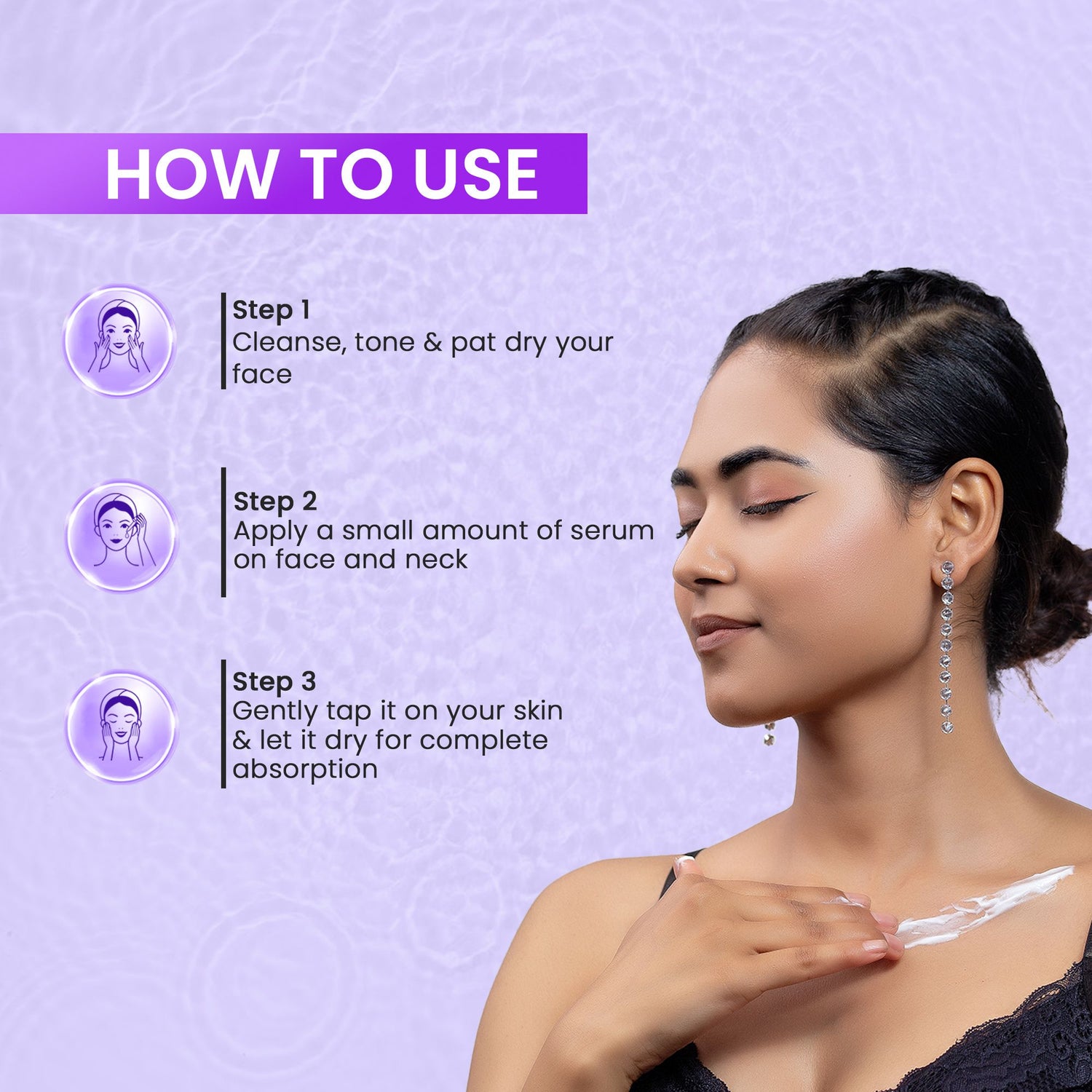 Best anti-aging serum in India with rose water and witch hazel