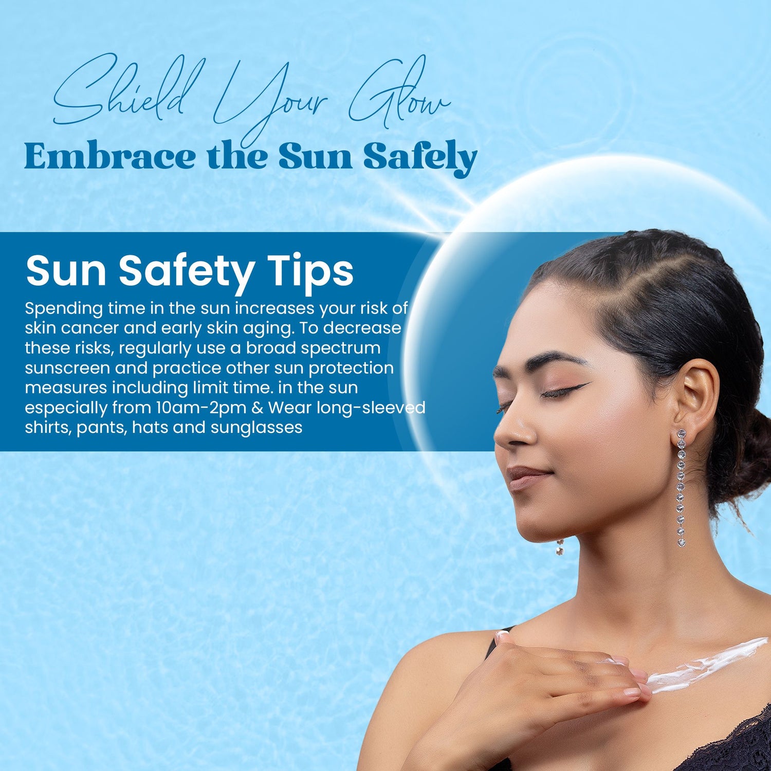 True Skin 50SPF sun block for hydration and UV defense