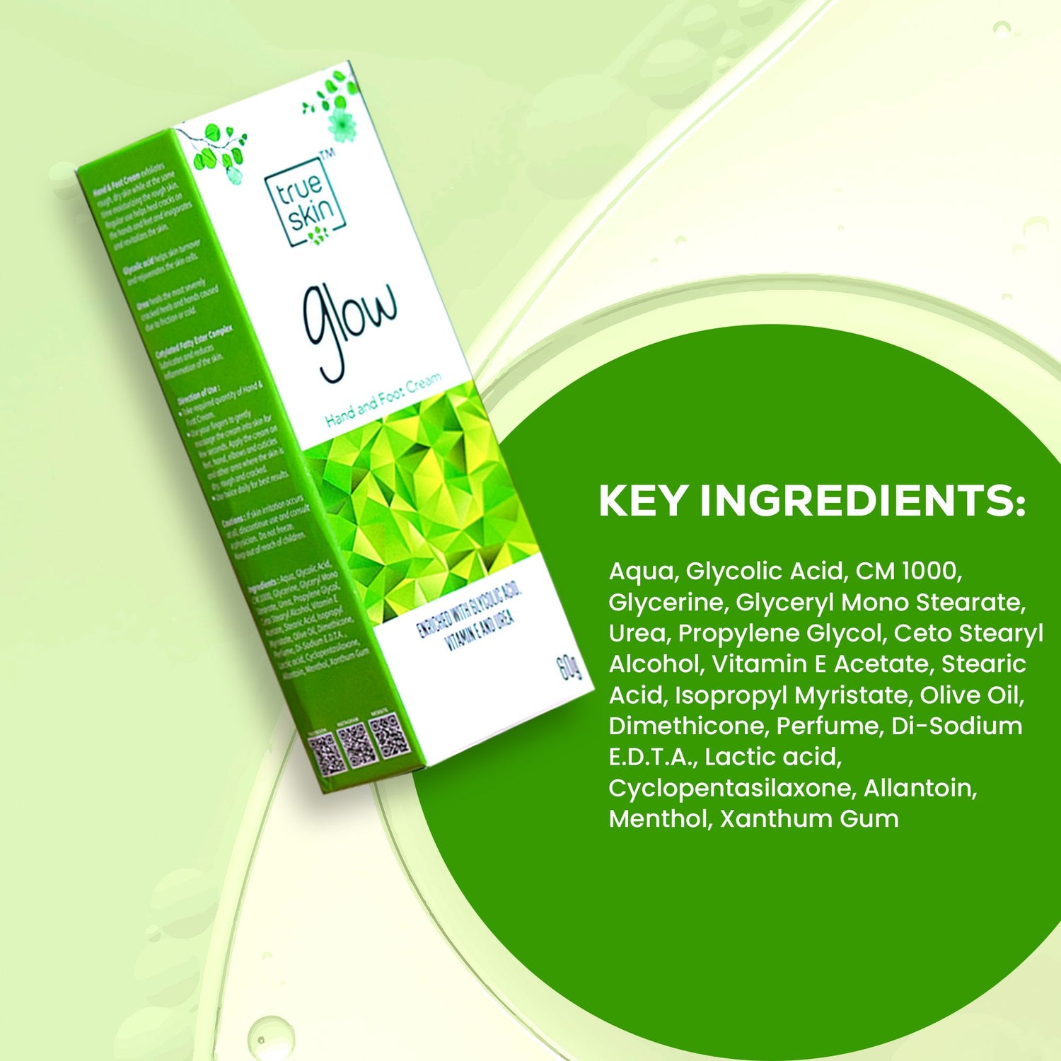 Non-greasy foot cream for cracked heels β Trueskin Glow