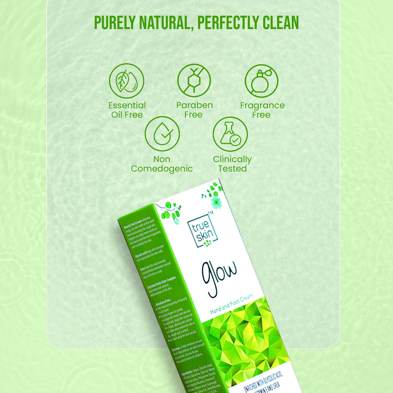 Moisturizing foot cream for rough heels and dry toes