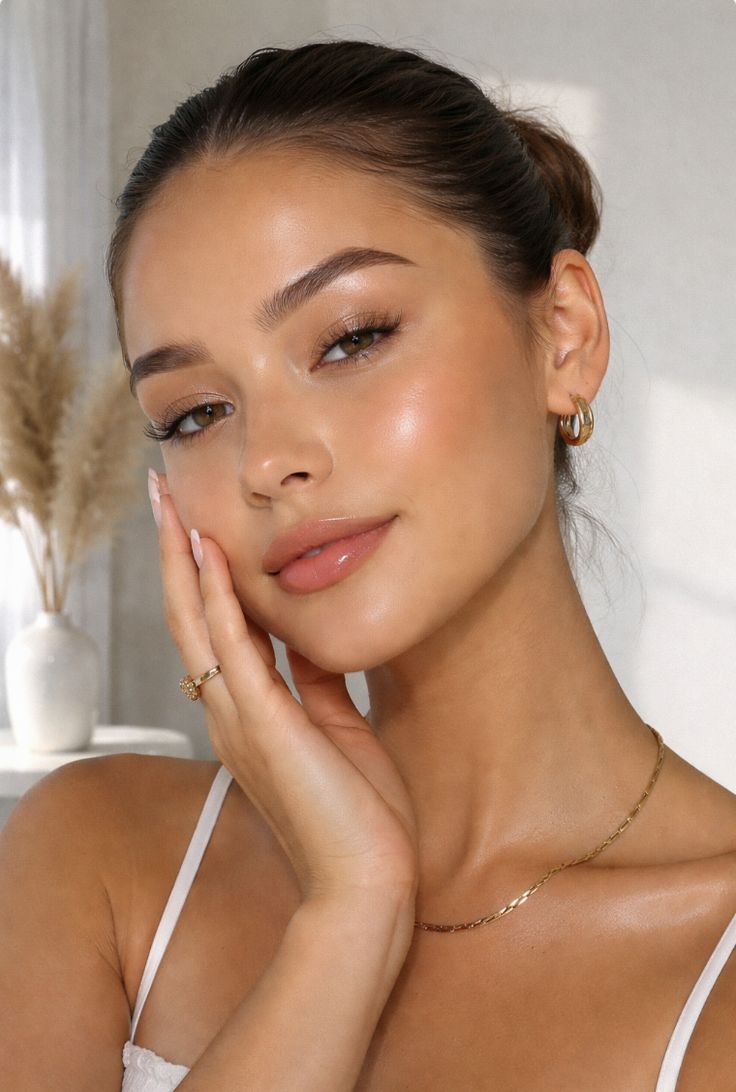 glowing skin of a women 