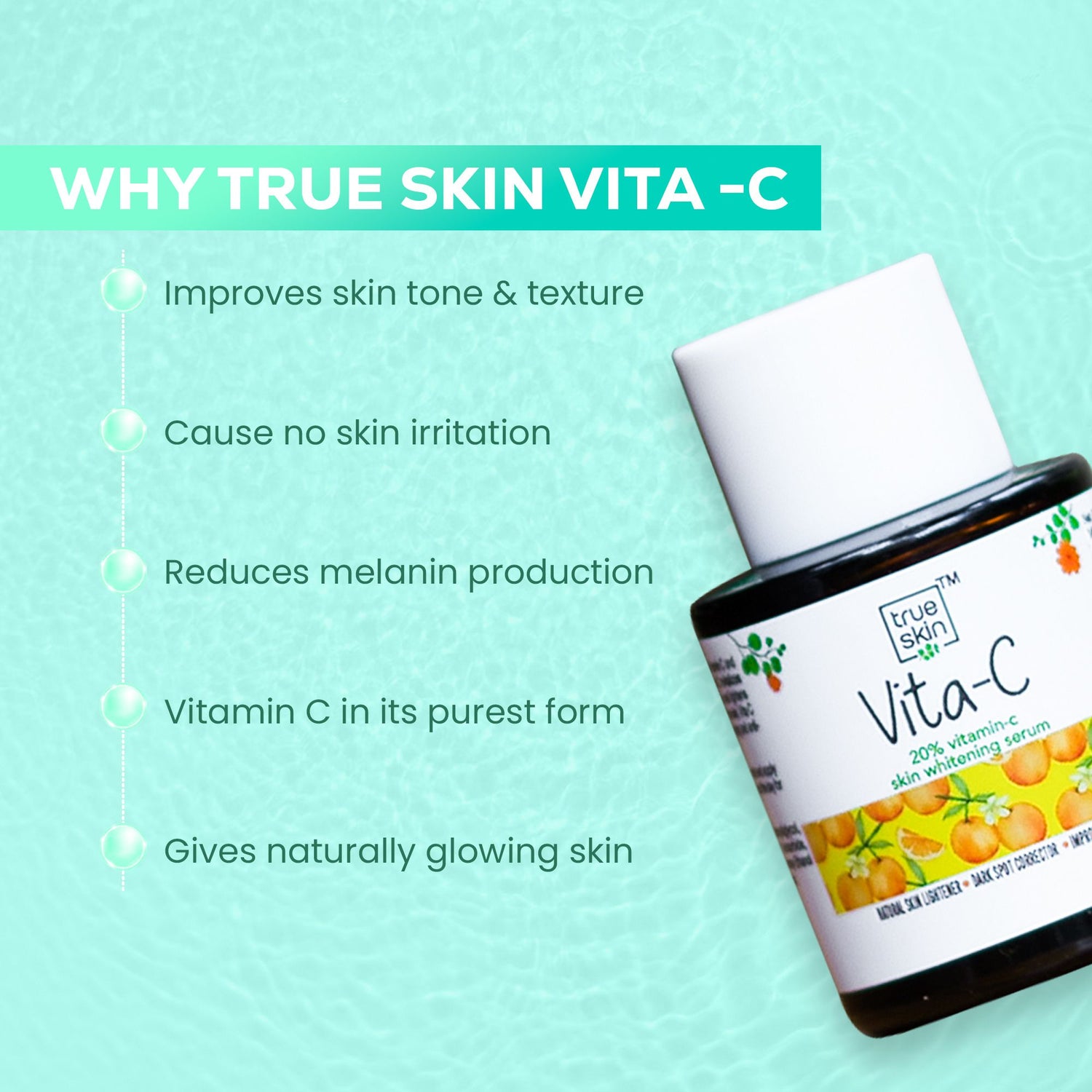 True Skin Vita C Serum | Vitamin C Serum | Face Serum | Skin Whitening Serum