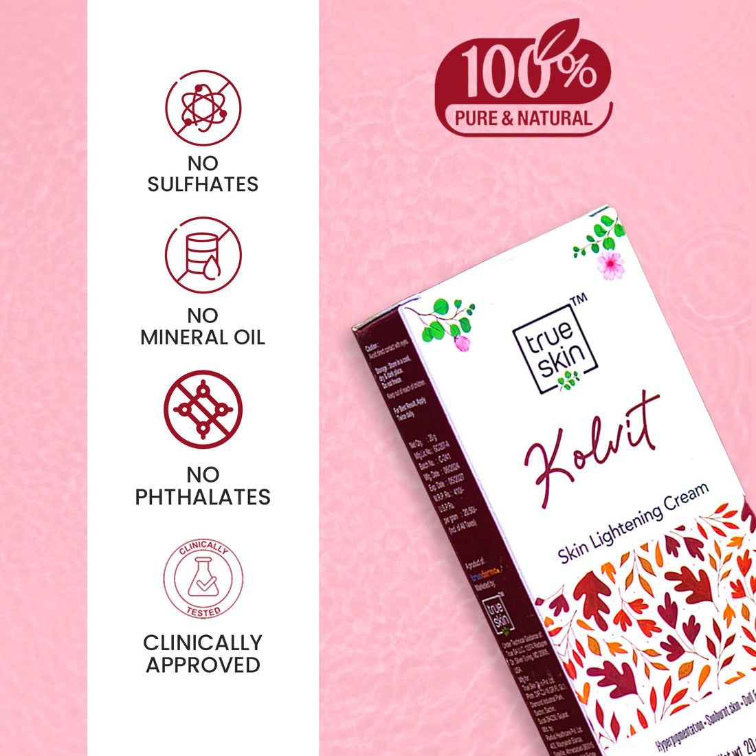 True Skin Kolvit for reducing dark spots and sun damage