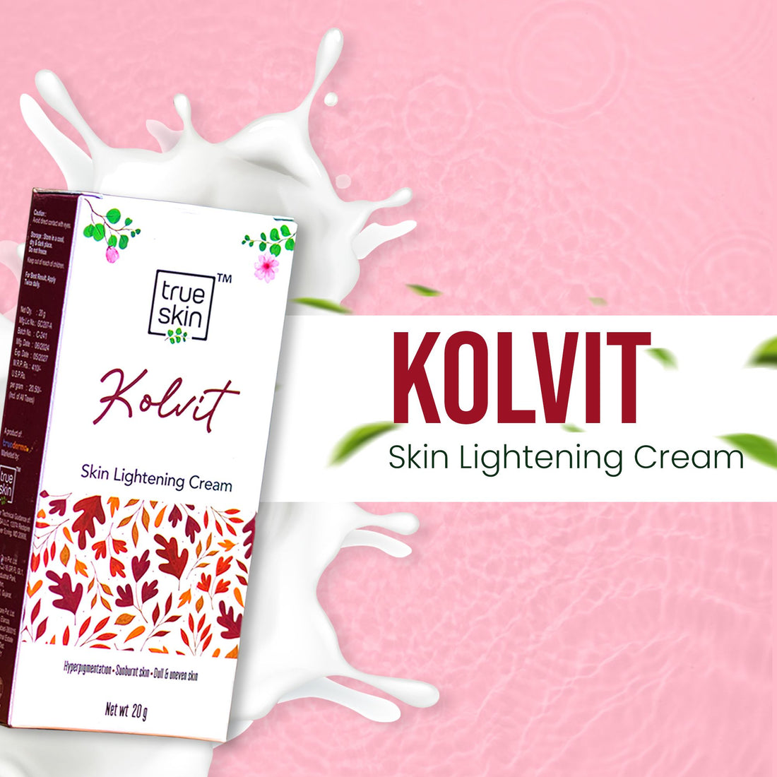 True Skin Kolvit Cream for hyperpigmentation and skin lightening