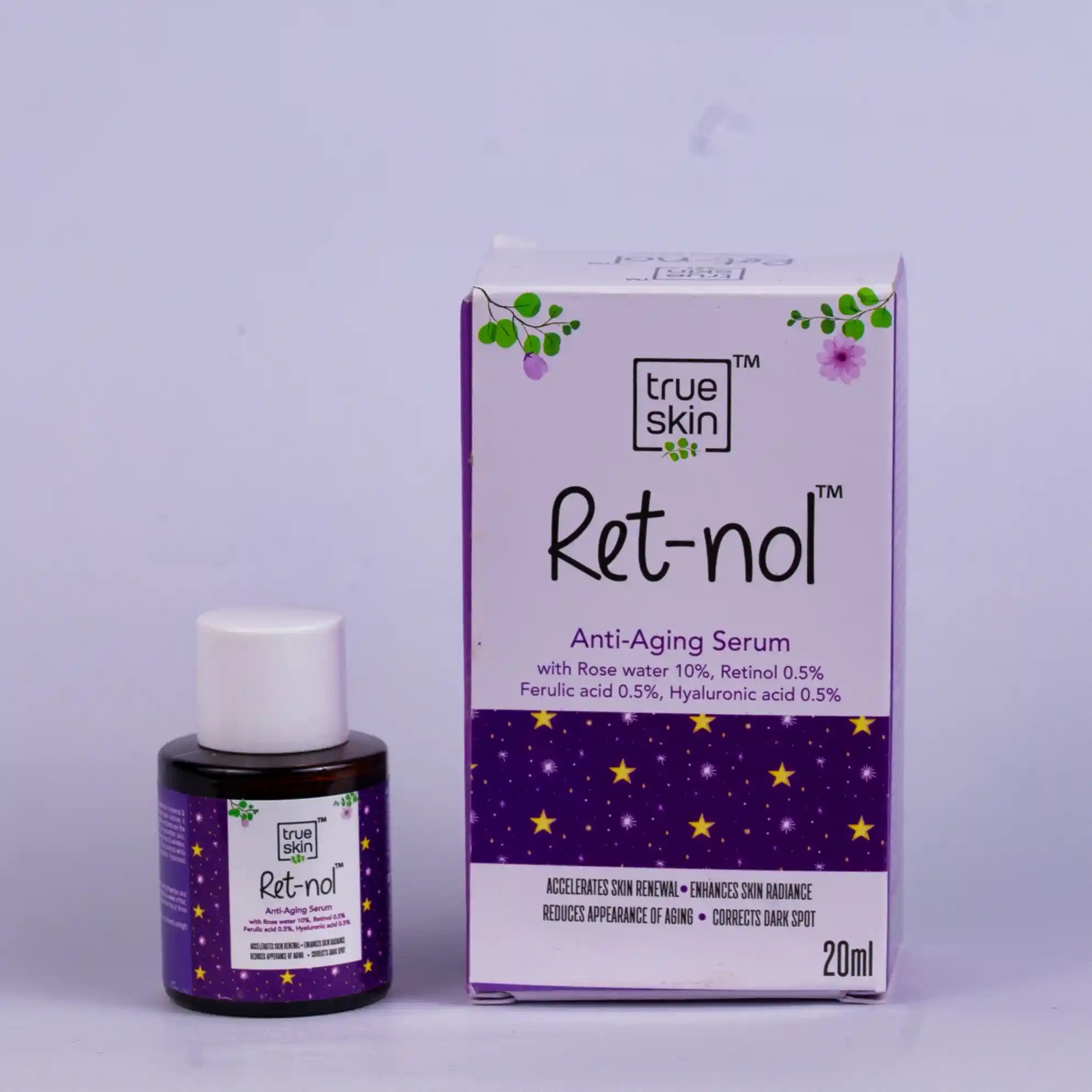 Ret-nol Anti-aging serum for glow skin - True skin