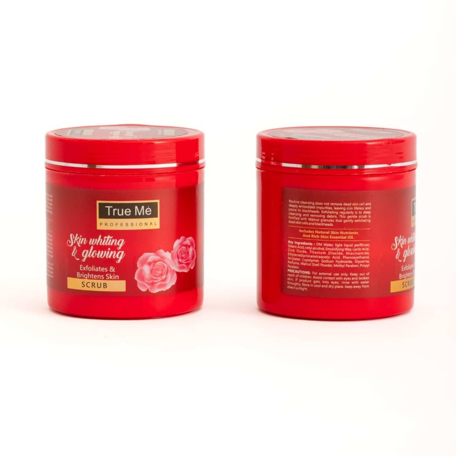 Two red containers of &