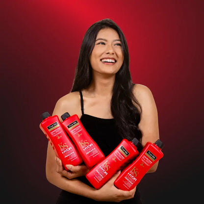 a girl carrying true me products
