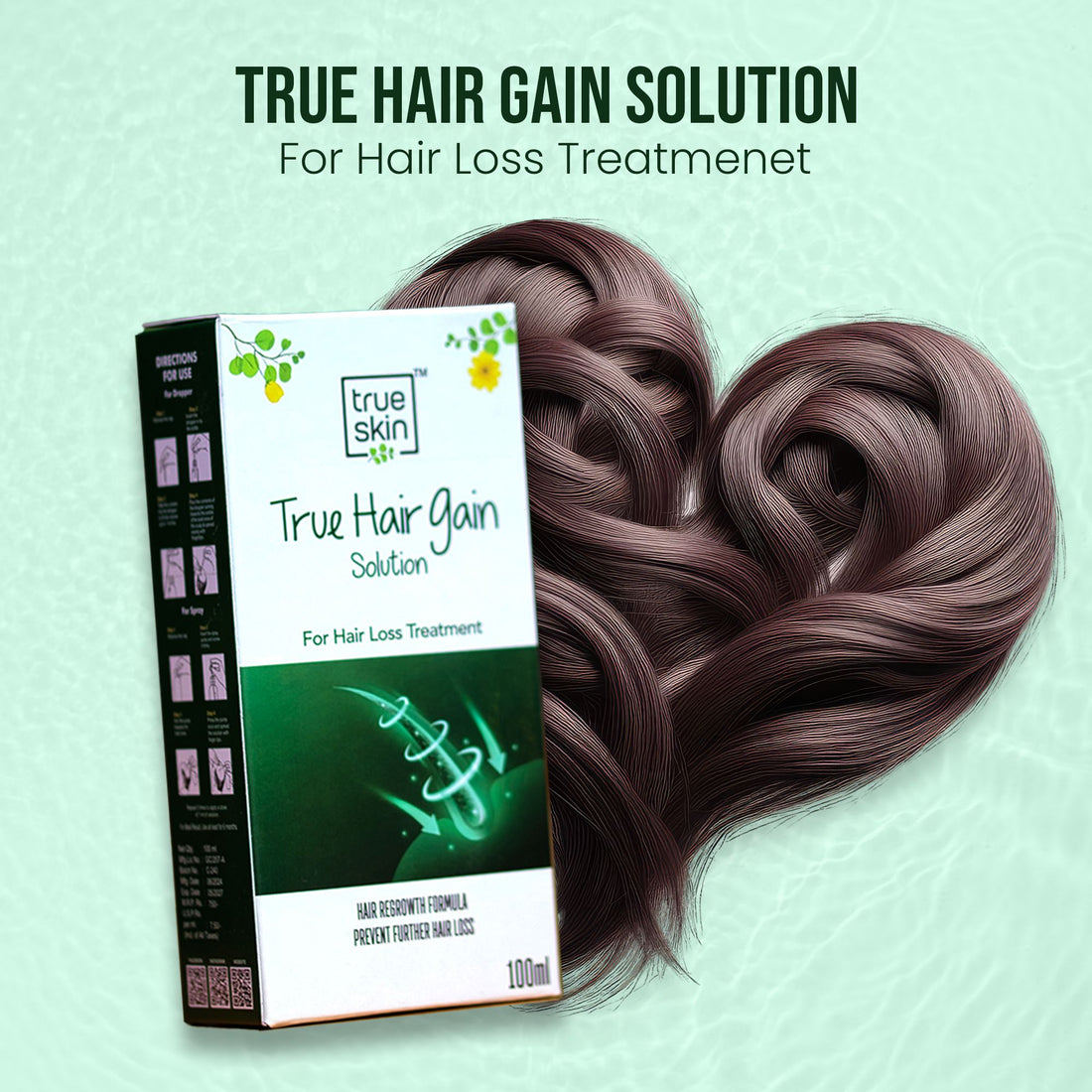 True Skin True Hair Gain Oil for hair loss, regrowth, and scalp nourishment