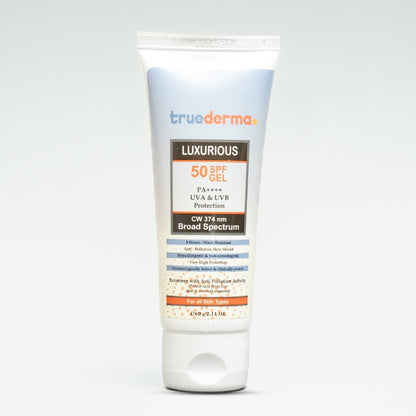True Derma Luxurious 50SPF Gel | SPF 50 Sunscreen Gel