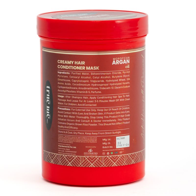 keratin and botox magical treatment container by true me to creamy hair conditioner mask for nourishing and replenishing 