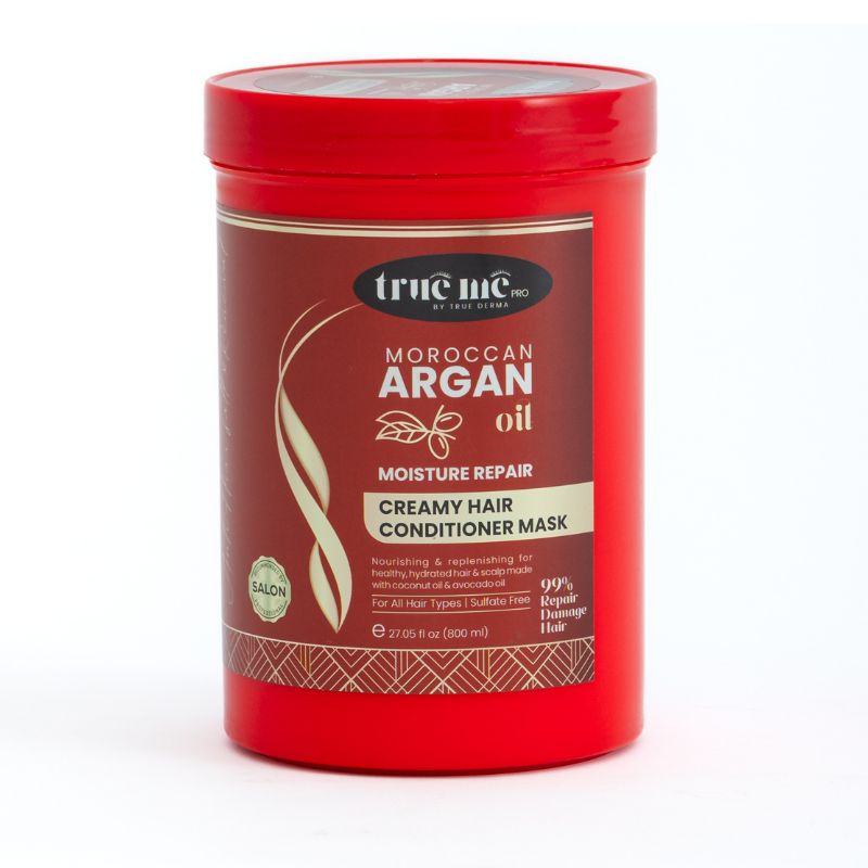 keratin and botox magical treatment container by true me to creamy hair conditioner mask for nourishing and replenishing 
