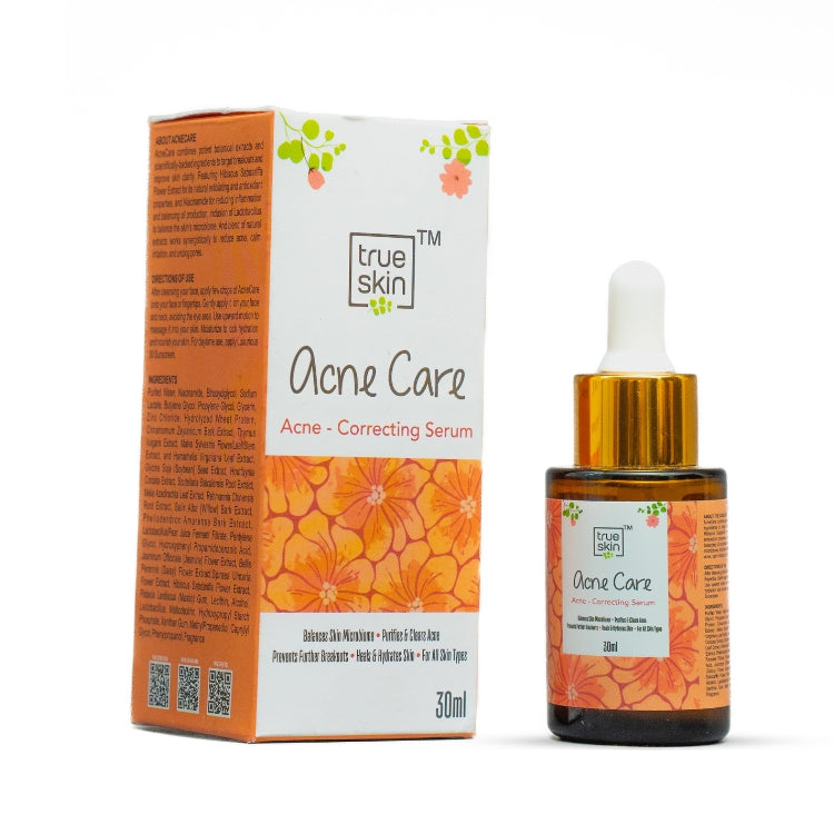 acne scar serum with acne buster blend and calming plant actives for daily use
