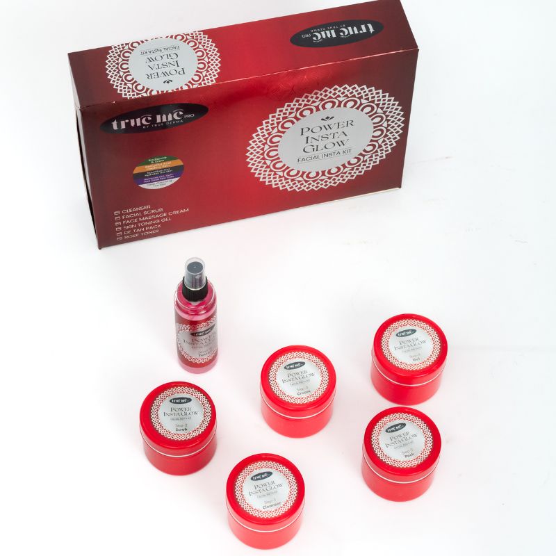 true me facial kit for instant glowing and freshness 