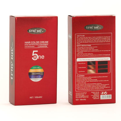 true me hair color cream for smooth and shiny hair