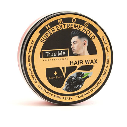true me hair wax for men made with  dark plum