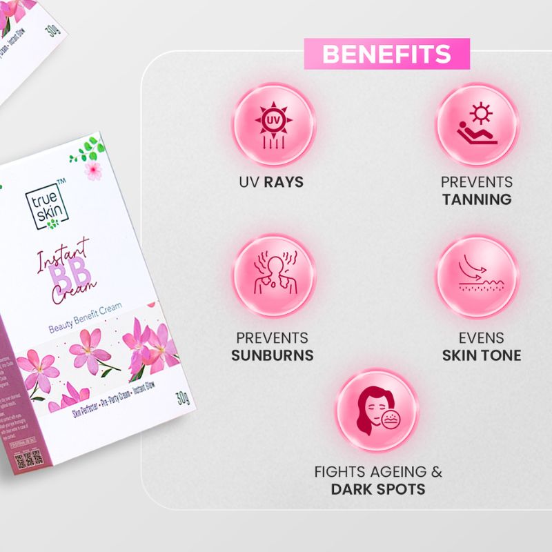 Benefits of TrueSkin Instant BB Cream for flawless coverage