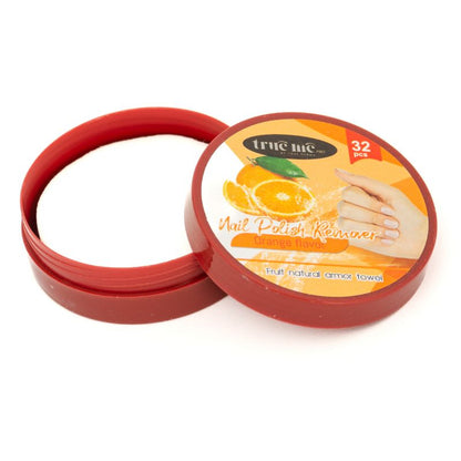 nail polish remover in orange flavor by true me 