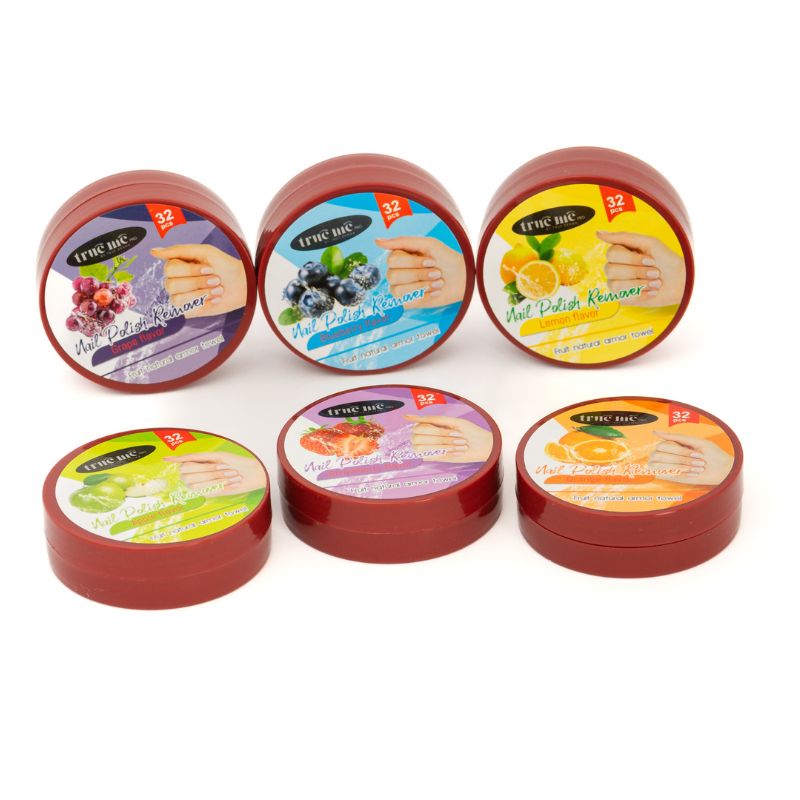six different fruit extract nail polish remover for clean nails 